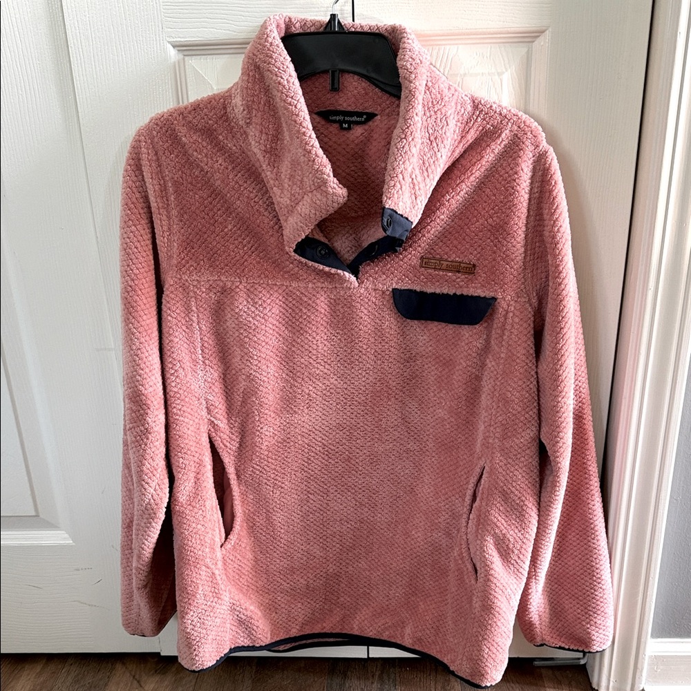 Simply Southern Pink Fleece Jacket